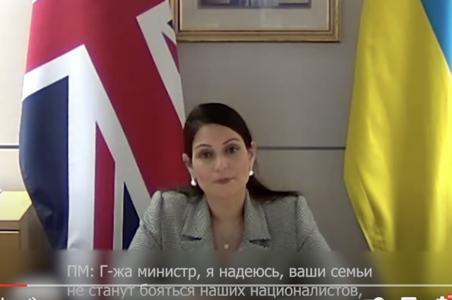 Глава британского МВД пообещала пранкерам помогать неонацистам из Украины