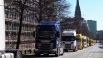 В немецком Гамбурге прошла акция протеста водителей-дальнобойщиков против роста цен на топливо