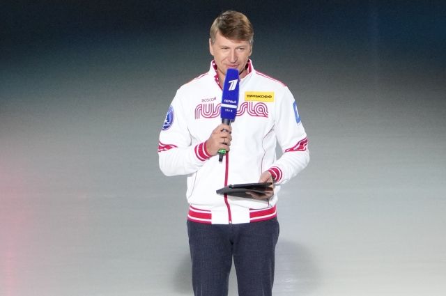 Алексей Ягудин на прыжковом турнире Кубка Первого канала по фигурному катанию в Саранске.