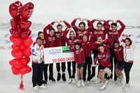 Победители Кубка Первого канала по фигурному катанию в Саранске — спортсмены команды «Красная машина».