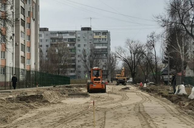 Улицу Институтскую начали ремонтировать в Бежицком районе Брянска