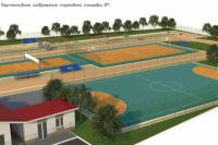 Внешний вид будущей спортивной площадки ОРГМУ в Зауральной роще Оренбурга. 