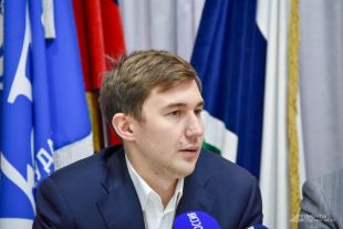Российский гроссмейстер Сергей Карякин