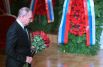 Президент РФ Владимир Путин во время церемонии прощания с лидером ЛДПР Владимиром Жириновским в Колонном зале Дома Союзов