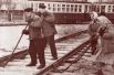 Путейцы в трамвайном депо №2. 1963 год.
