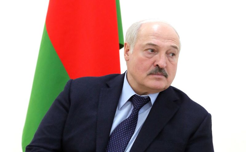 Президент Белоруссии Александр Лукашенко во время переговоров с президентом РФ Владимиром Путиным