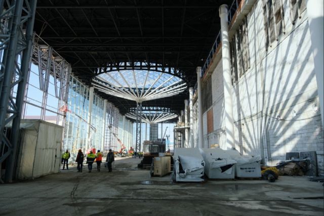 Реконструкция аэровокзального комплекса Толмачёво ведётся по графику