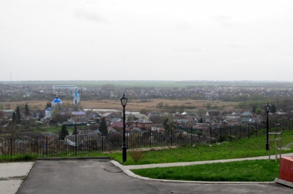 Борисовка, а за ней - граница с Украиной.