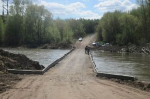 В Оренбуржье сокращается число затопленных мостов.
