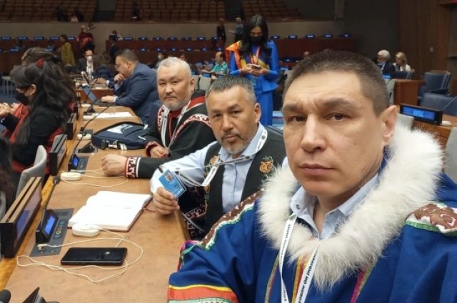Ямальская делегация на заседании в ООН