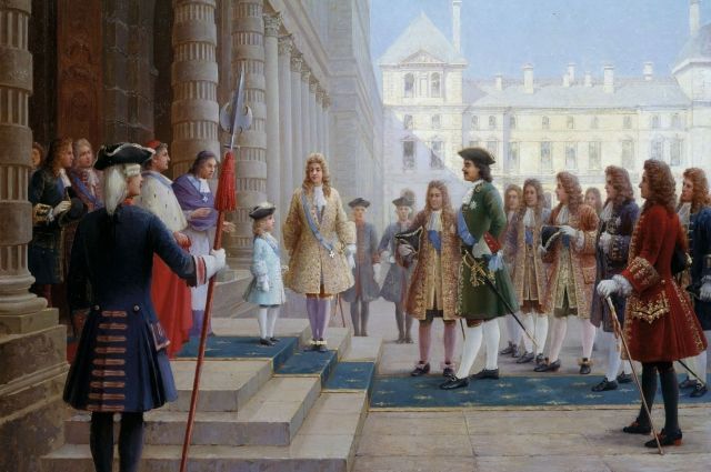 Фрагмент картины «Визит Петра I во Францию».