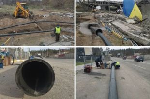 В Ирпень провели водоснабжение.