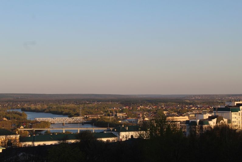 Перед закатом вид становится ещё красивей. 
