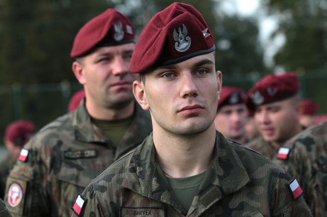 Военнослужащие польской армии.