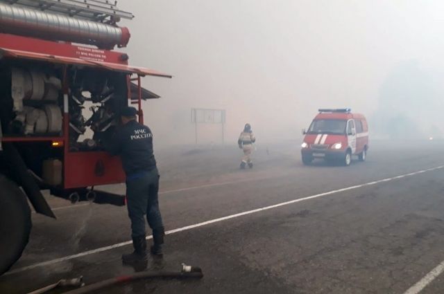 На юге Красноярского края объявили режим ЧС из-за лесного пожара