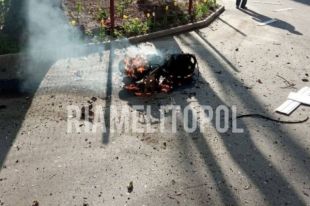 В Мелитополе утром прогремел взрыв: взорвался заминированный скутер