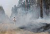 Тушение пожара в Иркутской области