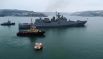 Сторожевой корабль «Адмирал Эссен» во время учений Черноморского флота в Черном море, 26 января 2022 года
