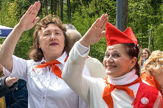 Юбилей пионерии в городском парке Обнинска.