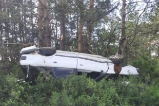 В ДТП на трассе Каменноозерное-Медногорск водитель слетевшего в кювет авто.