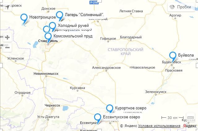 Комсомольский пруд Ставрополь на карте. Интерактивная карта. Голубой канал Ставрополь на карте. Карта курская ставропольский