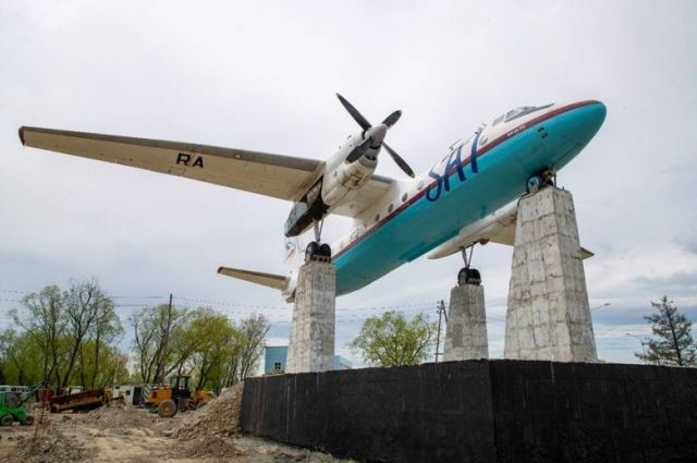 Самолет Ан-24 получит новый постамент.