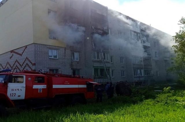 Пожар после взрыва в пятиэтажке в Богородске ликвидирован
