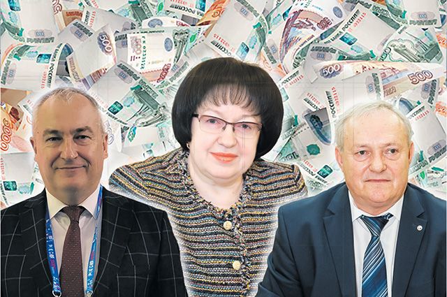 Тройка самых богатых госслужащих: Олег Сердюков, Валентина Авдеева, Николай Владимиров (слева направо).