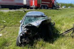 В результате автоаварии водитель Volkswagen погиб на месте
