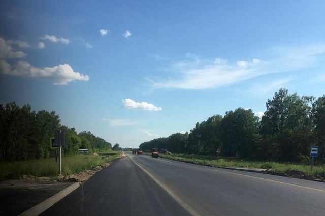 На трассе «Брянск – Новозыбков – Погар» полностью уложили асфальт 