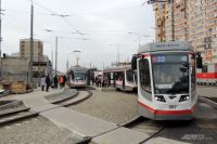 В Казани столкнулись два трамвая. 