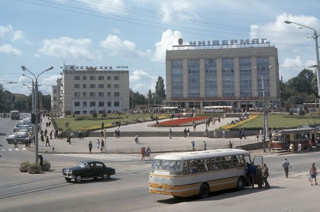 Площадь Гагарина, Украина, 1973 г.