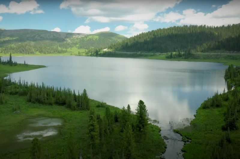 Озеро Ойское - одна из жемчужин Красноярского края.
