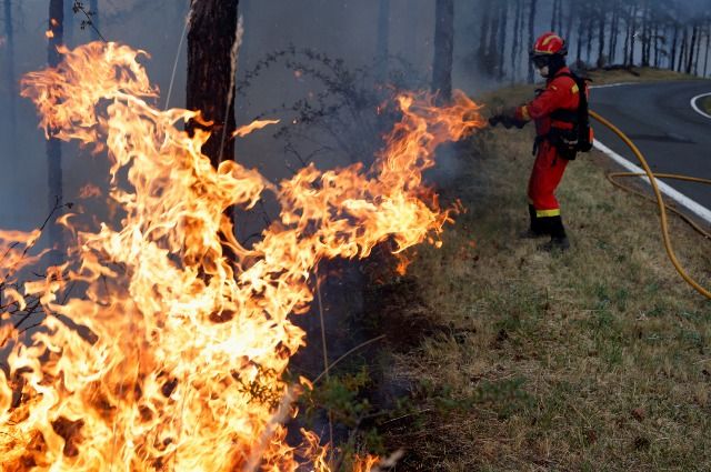 Природные пожары в Испании
