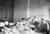 Врачи и медсёстры эвакогоспиталя № 3951 в палатах больных, 1943 г.