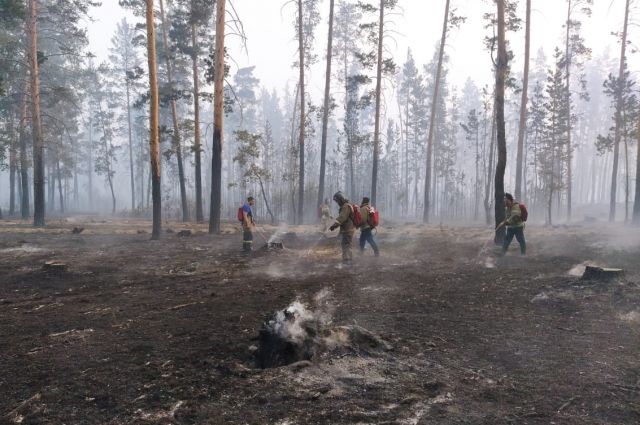 Участвующий в тушении автомобиль сгорел на пожаре в Алтайском крае