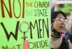 Протесты против отмены права на аборт в Лос-Анджелесе