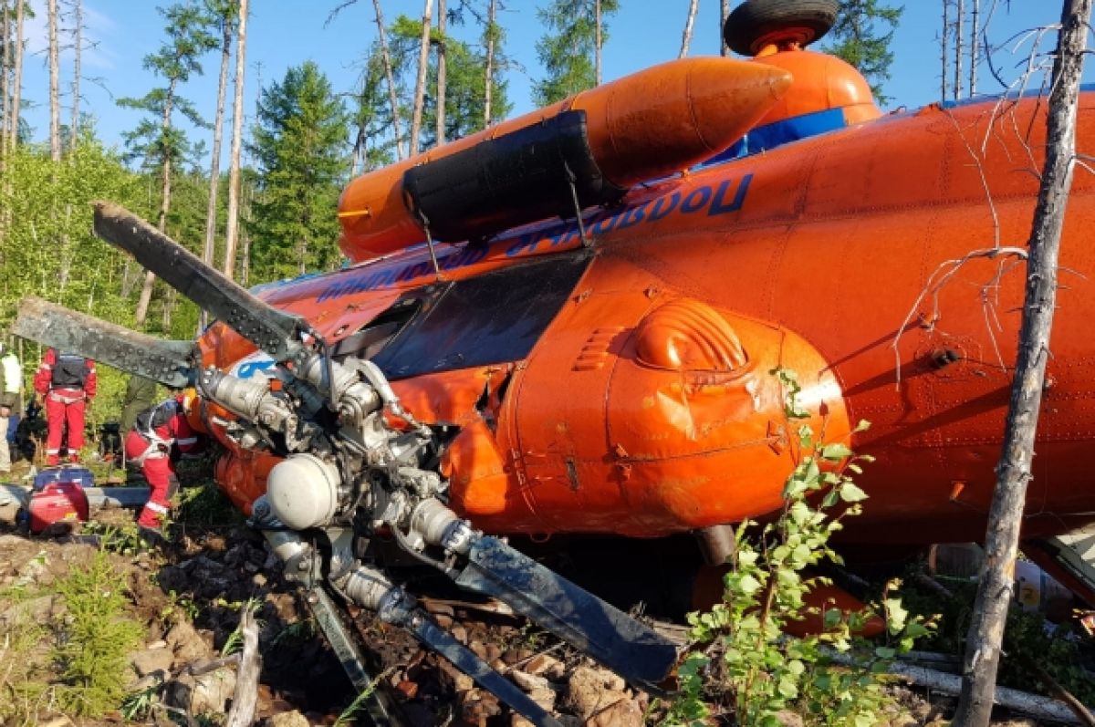 В Якутии окажут помощь пострадавшим в крушении вертолета Ми-8