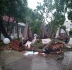 Последствия падения дерева на летнее кафе в саду «Эрмитаж».