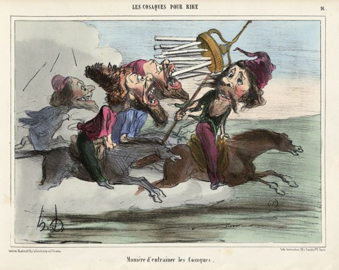 Крымская война на карикатуре французского художника Оноре Домье.