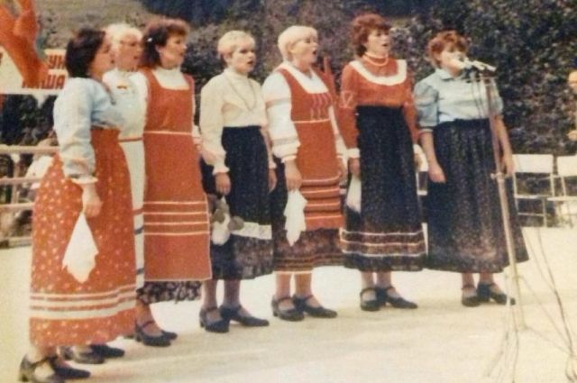 Выступление хора в Турке. 1987 год.
