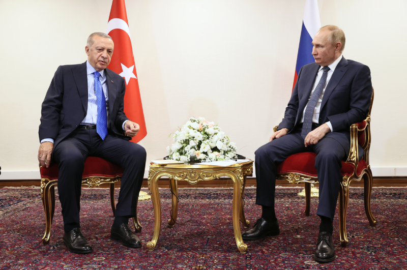 Владимир Путин и президент Турции Реджеп Тайип Эрдоган.