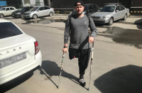 Житель Новосибирска Роман Калугин год назад потерял ногу в аварии.