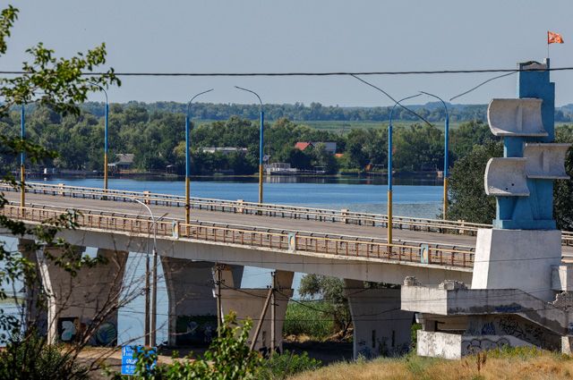 Антоновский мост через Днепр.