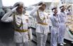 Военные моряки фрегата «Маршал Шапошников» на генеральной репетиции парада ко Дню ВМФ во Владивостоке