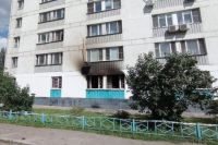 Последствия ночного пожара в хостеле на ул. Алма-Атинской.