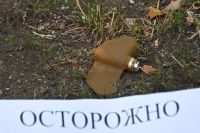 Противопехотная фугасная мина (ПФМ-1) "Лепесток" в Донецке. Ночью над городом украинские войска сбросили запрещенные противопехотные фугасные мины (ПФМ-1) "Лепесток". 31.07.2022