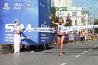 Марина Ковалёва пришла к финишу с большим отрывом от соперниц.
