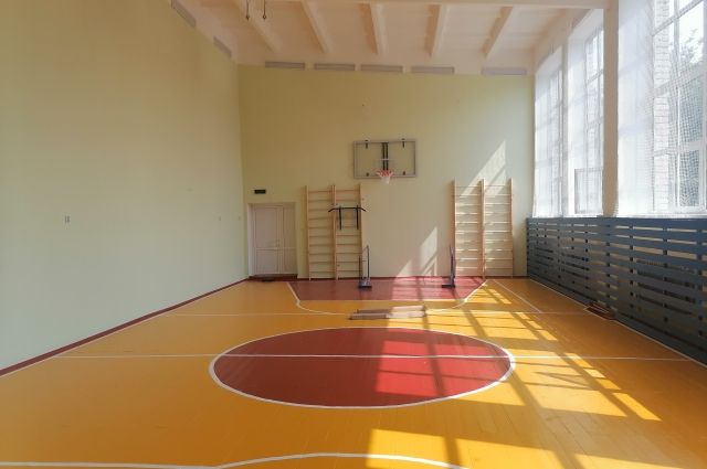 В Каракудукской школе завершается капитальный ремонт спортзала.