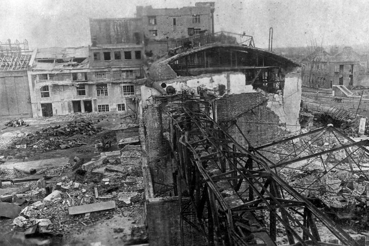 Разрушенные здания Краснодар 1943
